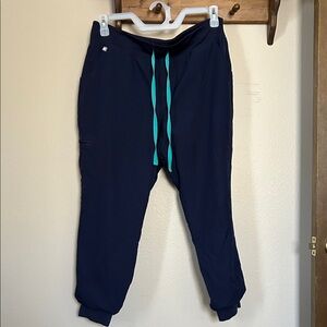 Figs Technical Collection Navy Blue Jogger Pants Size XL Petite